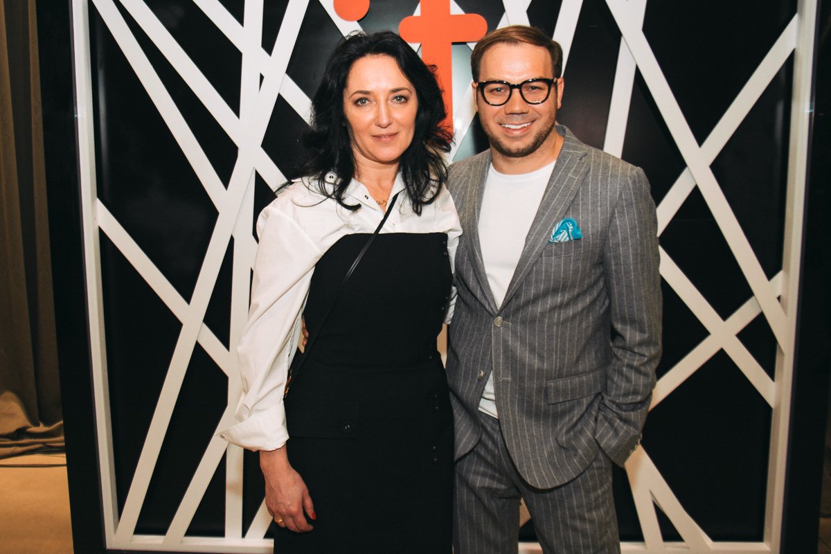 Андре Тан с основательницей детской недели моды Натальей Коваленко 