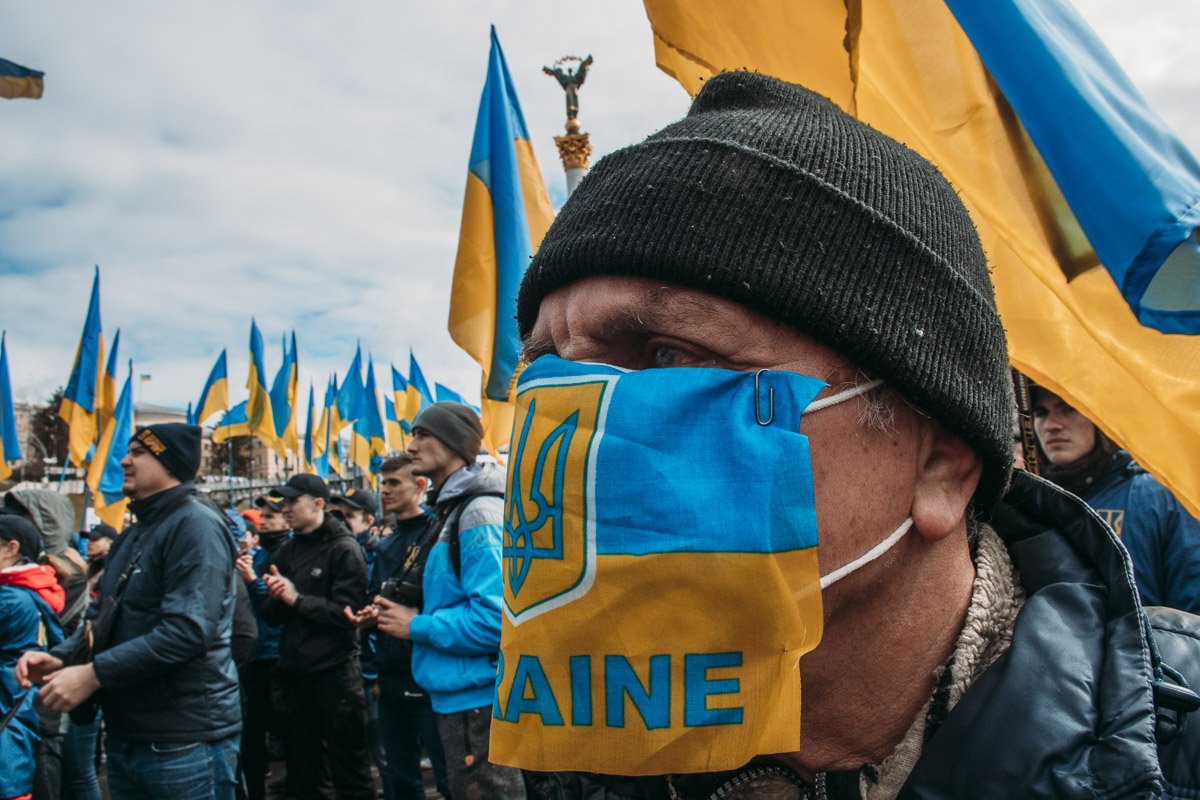 В Киеве в третий раз прошел митинг Национального корпуса В Киеве в третий раз прошел митинг Национального корпуса