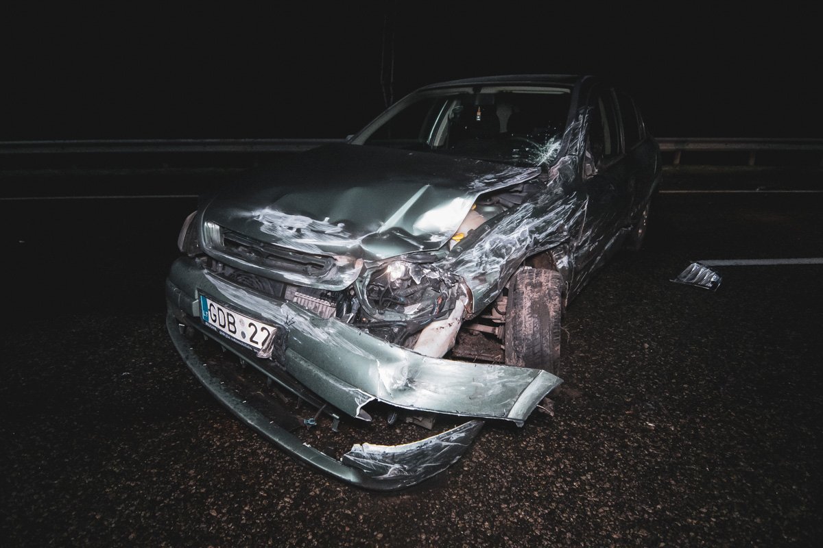 На Бориспольской трассе в сторону Киева произошла массовая авария