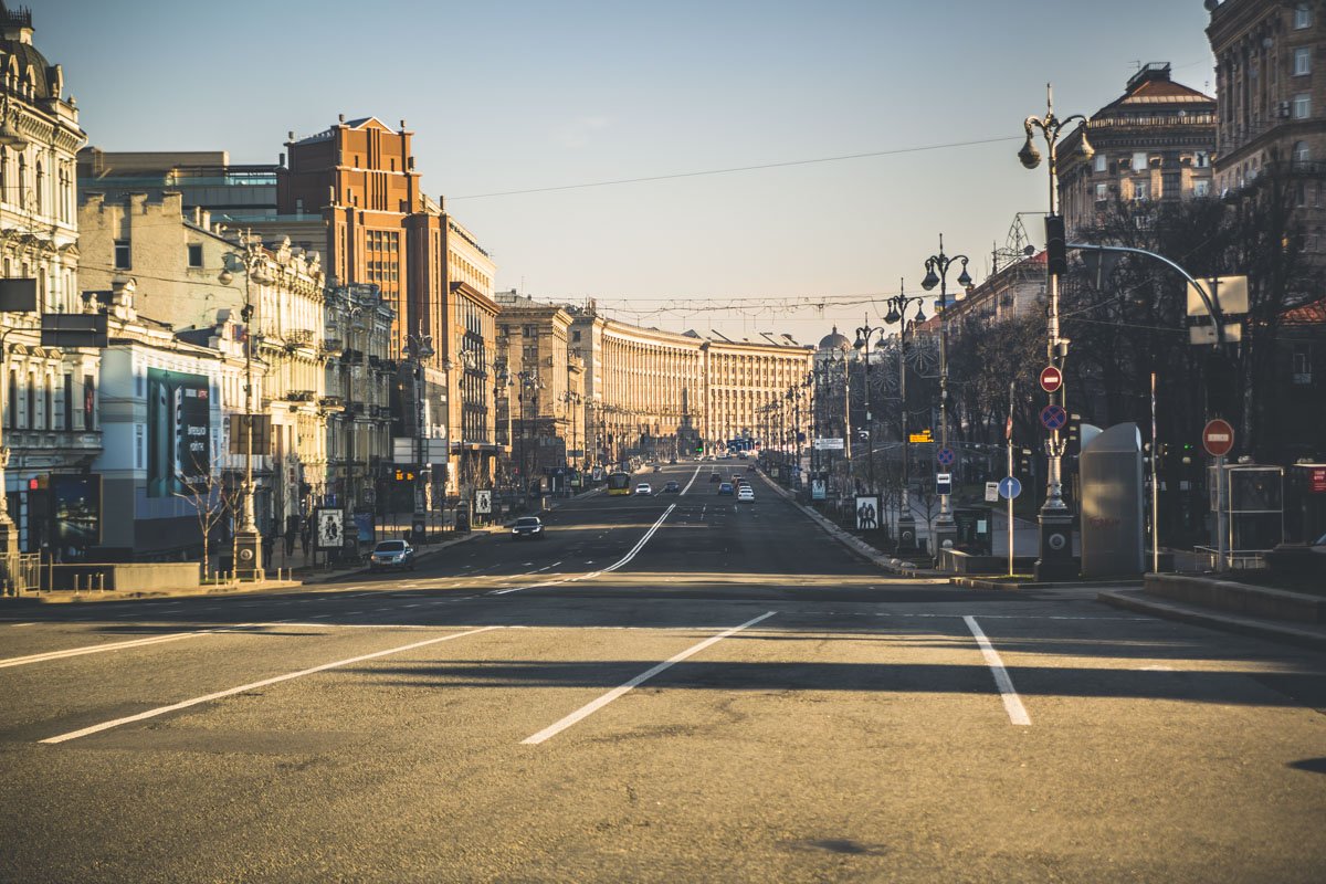 Киев остался безлюдным на время выборов Президента Украины