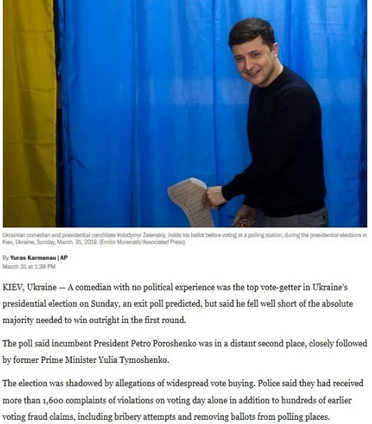 The Washington Post пишет, что выборы в Украине были омрачены утверждениями о широкомасштабной скупке голосов
