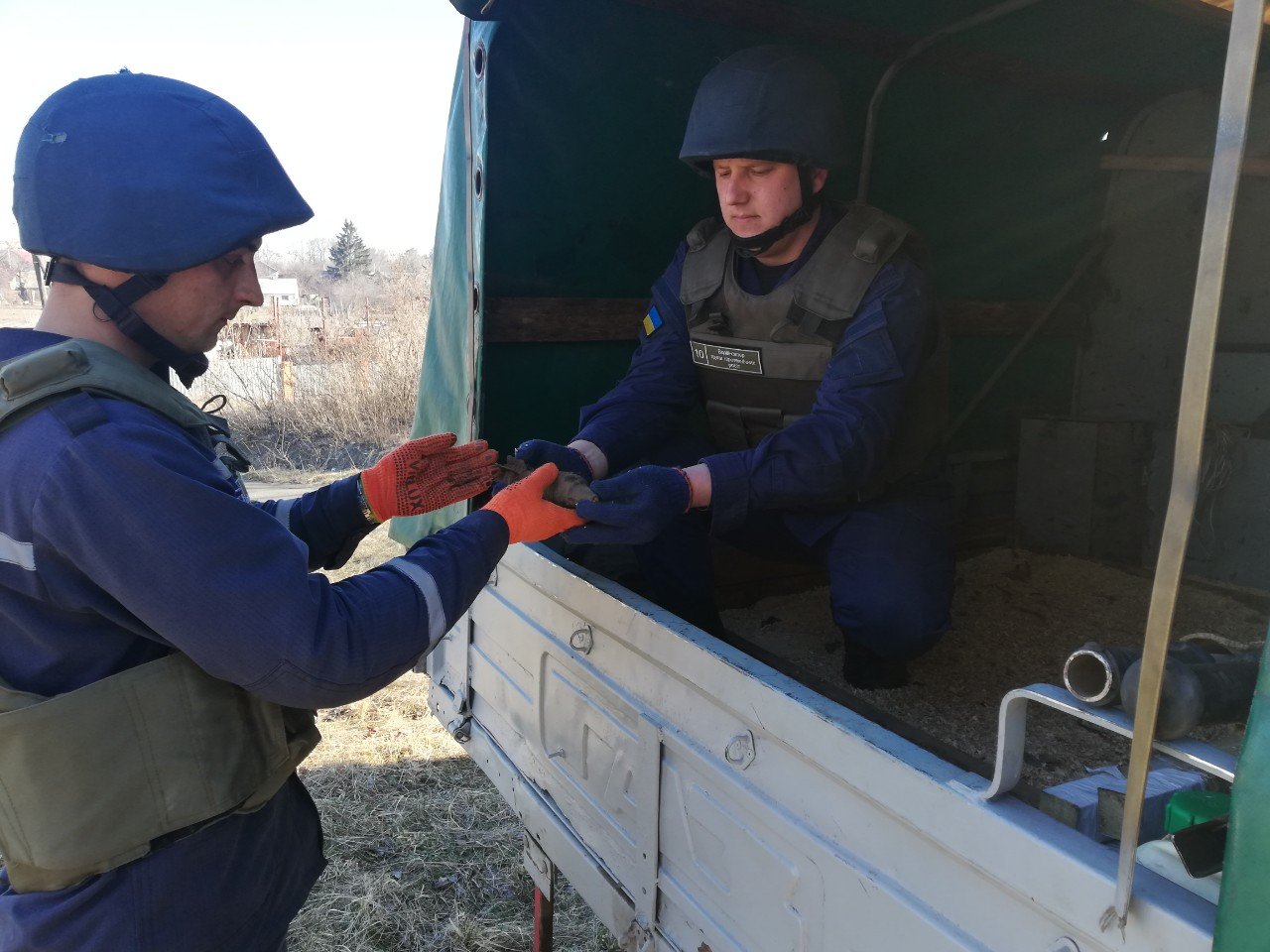 Мины забрали с территории детского сада Мины забрали с территории детского сада