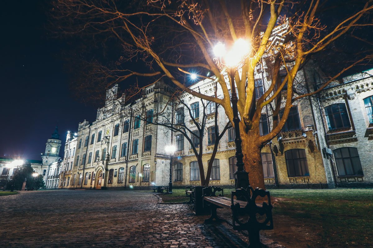 Добавляет сказочности картине и дорожки, вымощенные брусчаткой