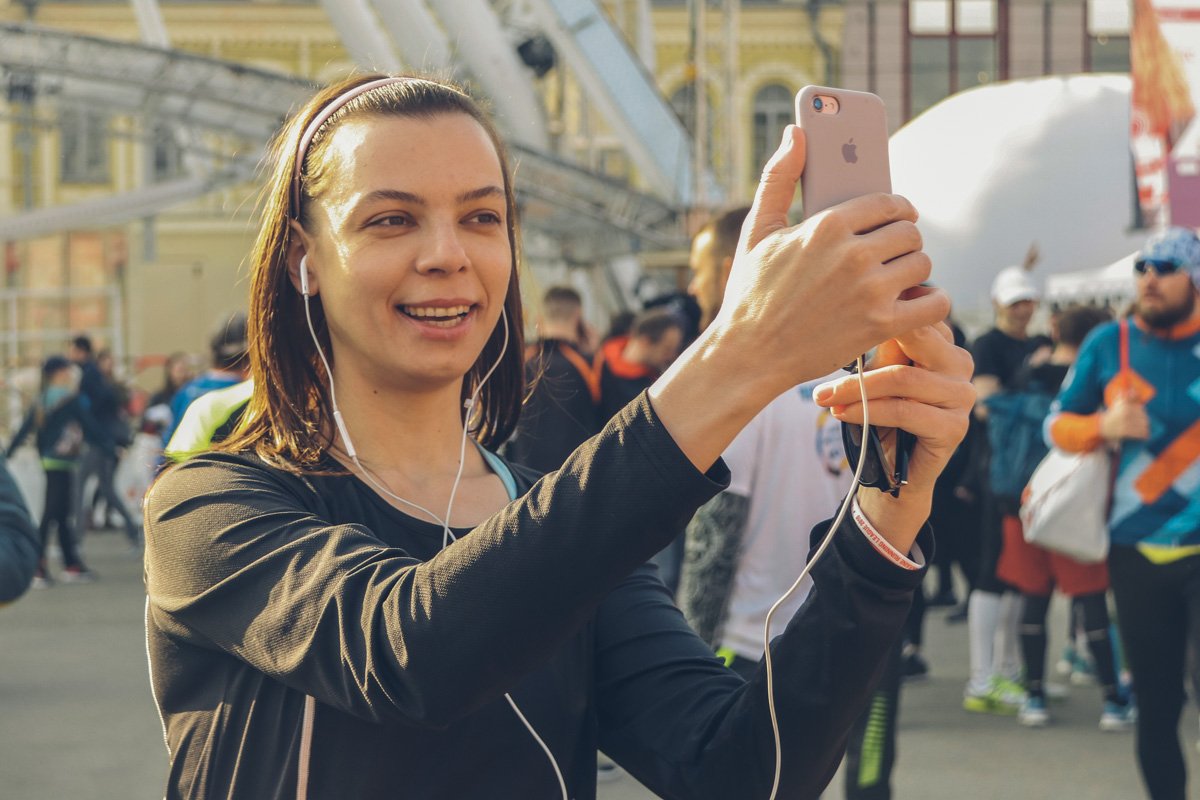 Ну и какой же марафон без селфи?