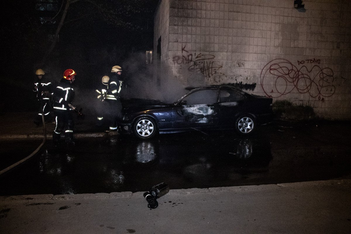 В Шевченковском районе Киева по адресу улица Юрия Ильенко, 7 произошел пожар