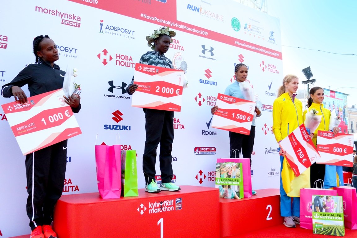 Победительницы марафона среди женщин