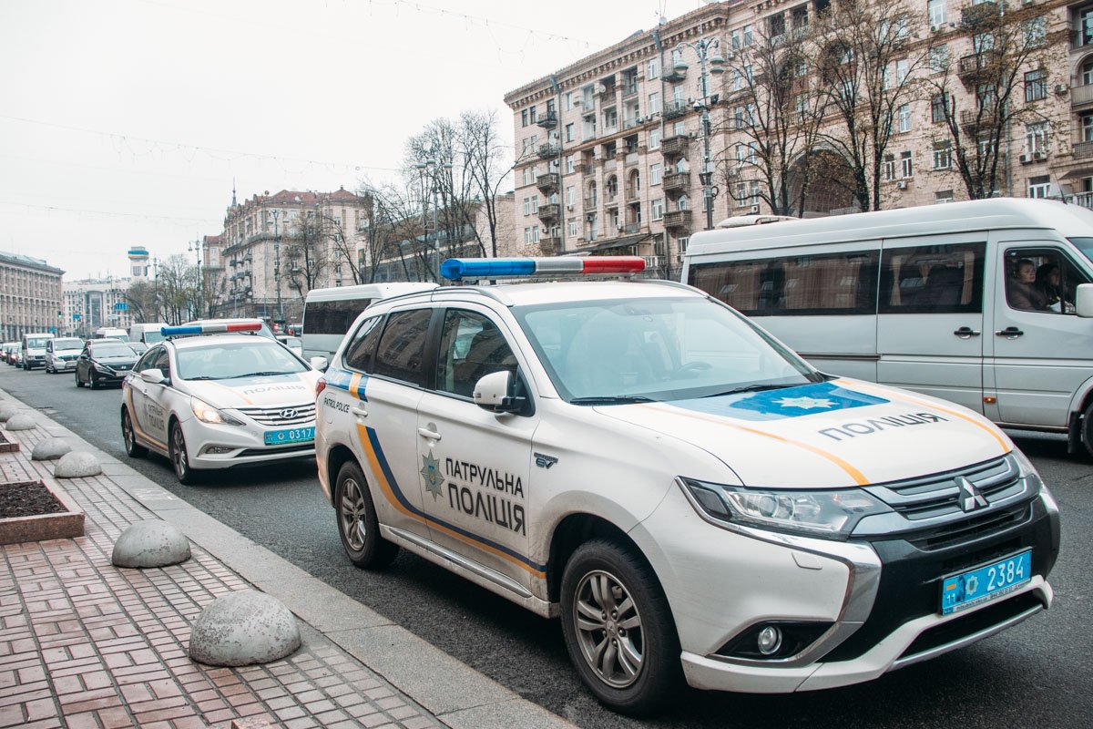 Полиция прибыла на место, но не задерживала митингующих