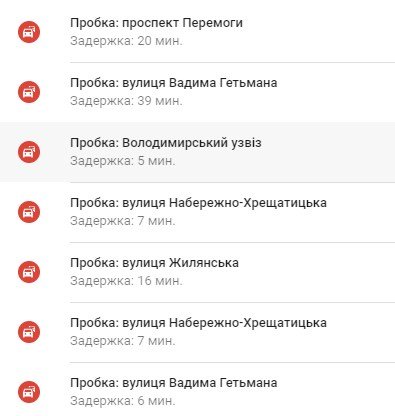 По состоянию на 09:00 пробки в столице достигли 9 баллов