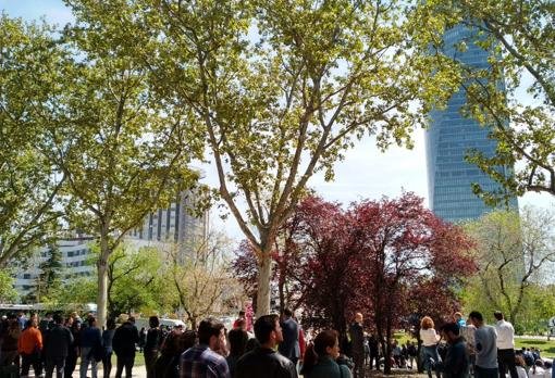 Из небоскреба Торре Эспасио эвакуировали людей