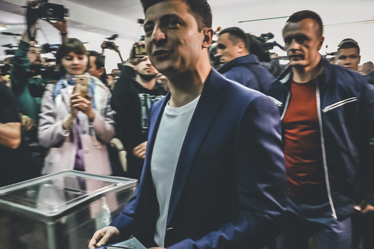 Владимир Зеленский сказал, что пришел в хорошем настроении 