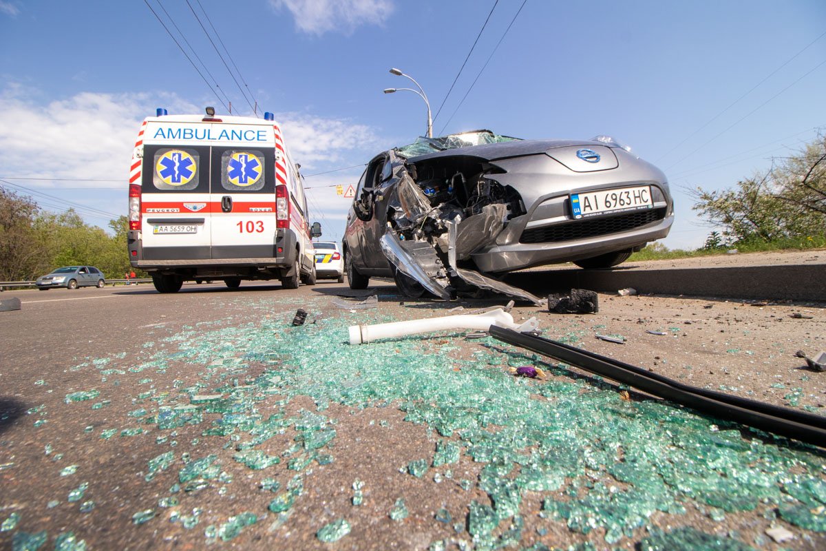 На улице Луговой произошло ДТП с опрокидыванием