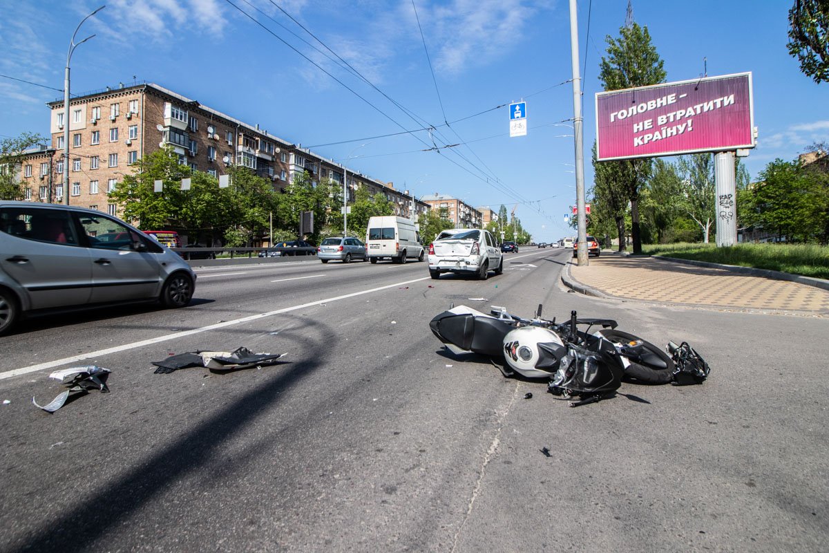 К счастью, мотоциклист отделался легкими травмами