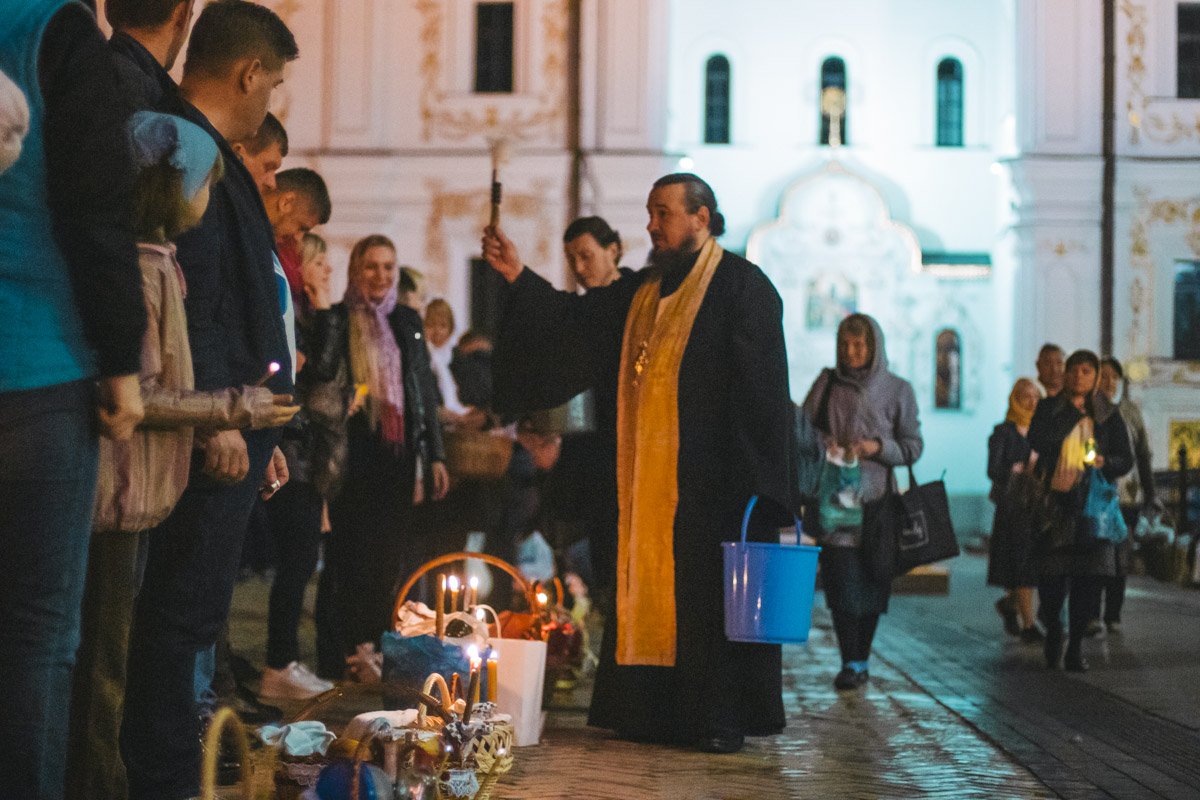 Обряд освящения в Киево-Печерской Лавре