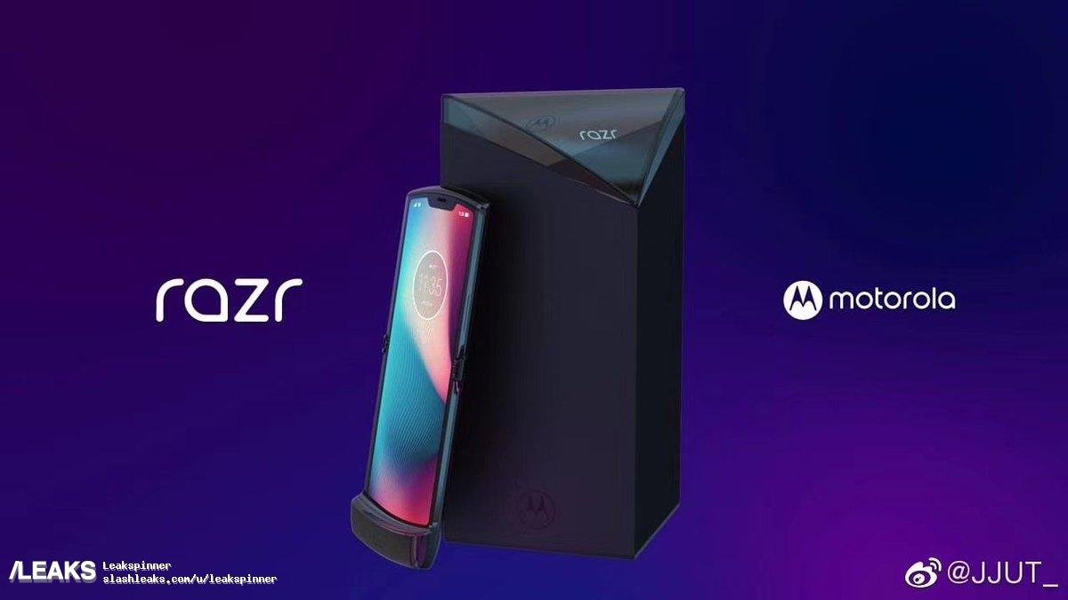 В сети появились фото складного смартфона Moto RAZR 2019