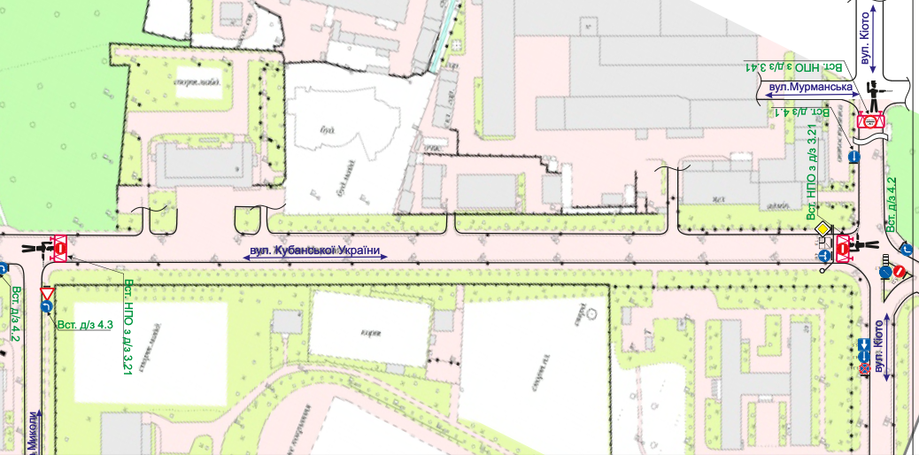 Перекроют движение транспорта по улице Кубанской Украины на участке от улицы Киото до улицы Николая Матеюка Перекроют движение транспорта по улице Кубанской Украины на участке от улицы Киото до улицы Николая Матеюка
