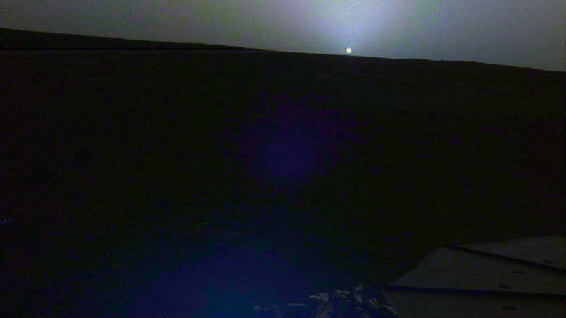 Закат на Марсе