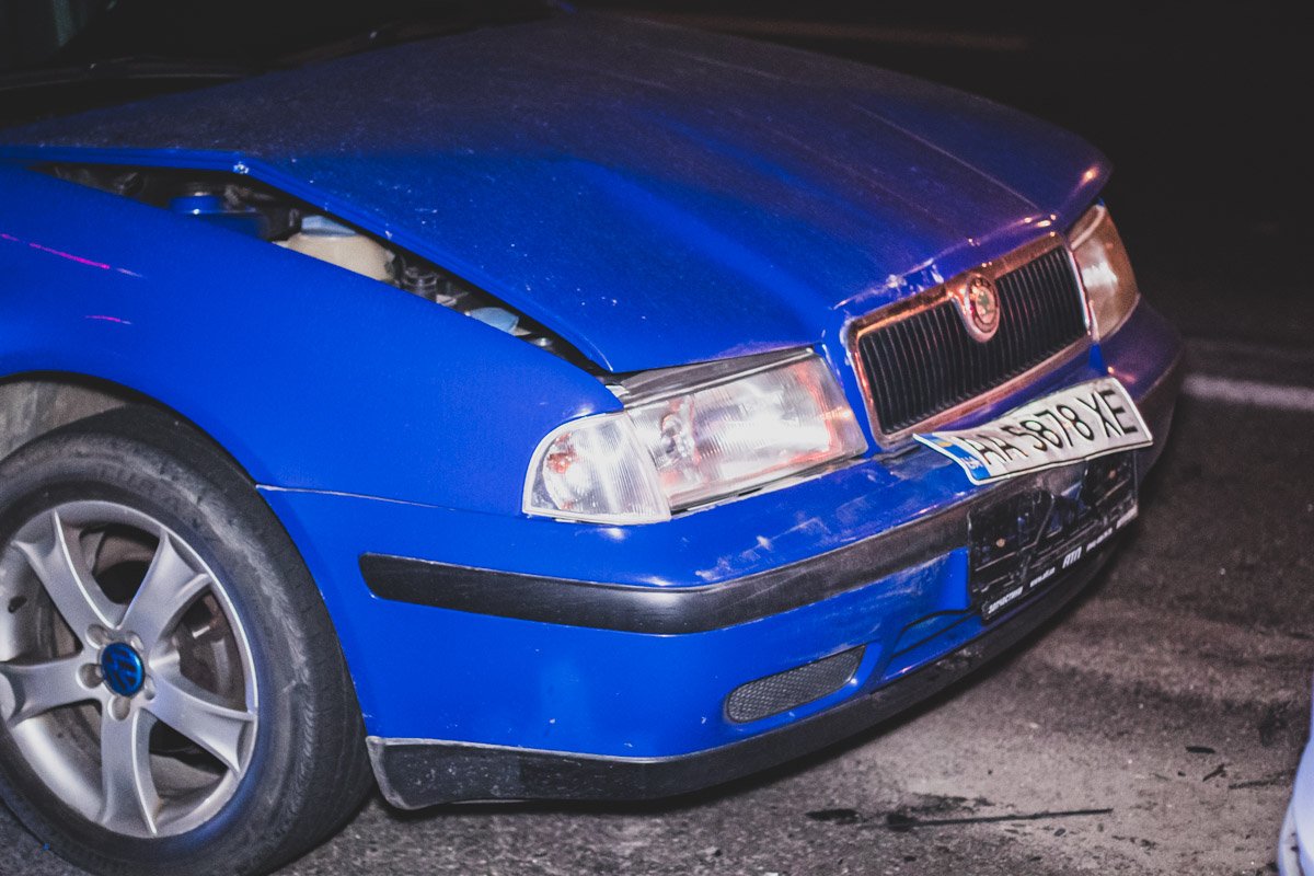 В результате аварии пострадал водитель Skoda