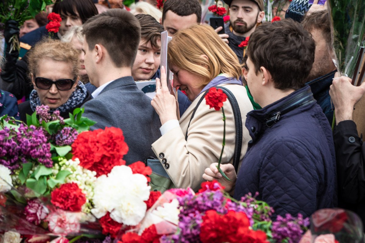 Эмоции во время акции Эмоции во время акции