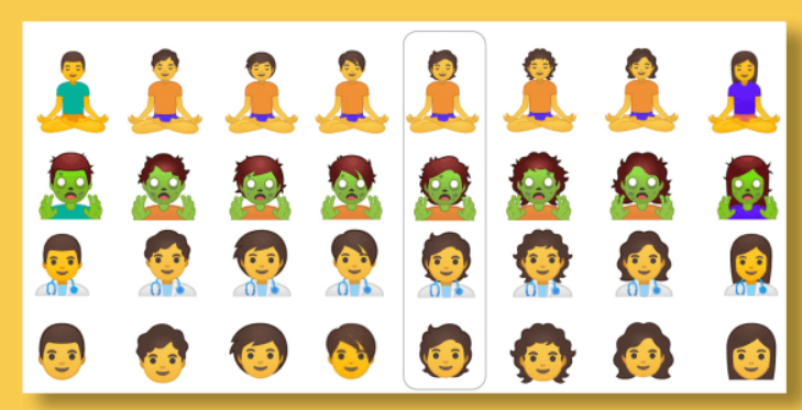 Google создал новые гендерно-нейтральные смайлики Google создал новые гендерно-нейтральные смайлики