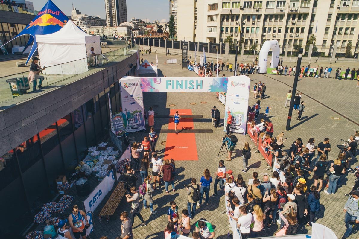 Старт и финиш расположились на территории НСК «Олимпийский»