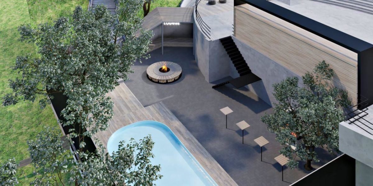 Здесь появилась зона бассейна с патио, а также современный фуд-корт