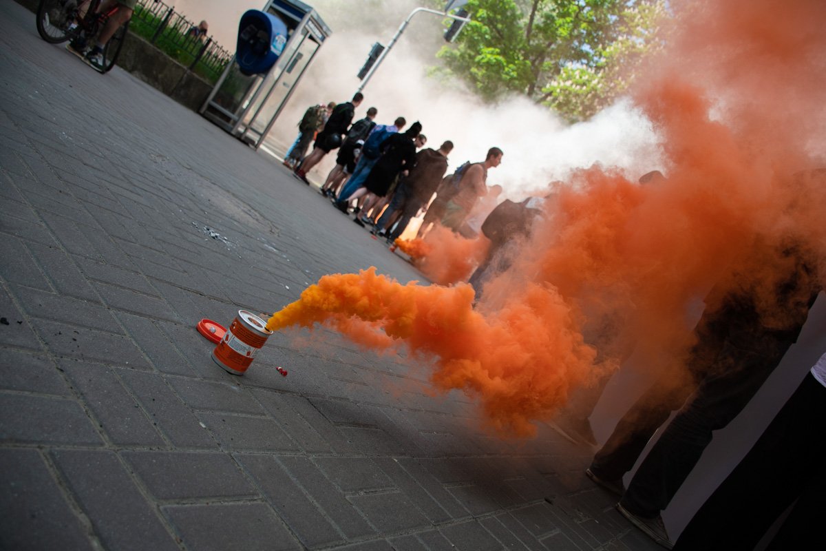 Банковую окутал густой дым Банковую окутал густой дым