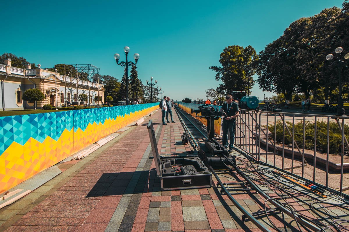 В Мариинском парке готовятся к инаугурации Владимира Зеленского, которая состоится 20 мая 