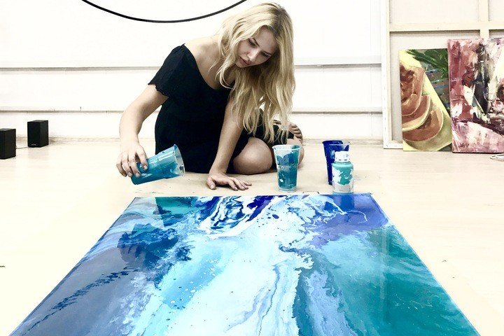 Живопись жидким акрилом - отличный способ медитации Живопись жидким акрилом - отличный способ медитации