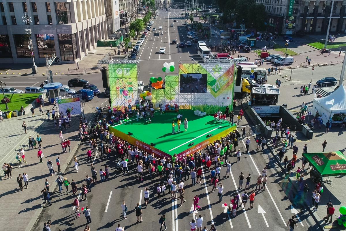 В качестве центральной локации в этот раз выступила центральная площадь страны - Майдан Независимости В качестве центральной локации в этот раз выступила центральная площадь страны - Майдан Независимости