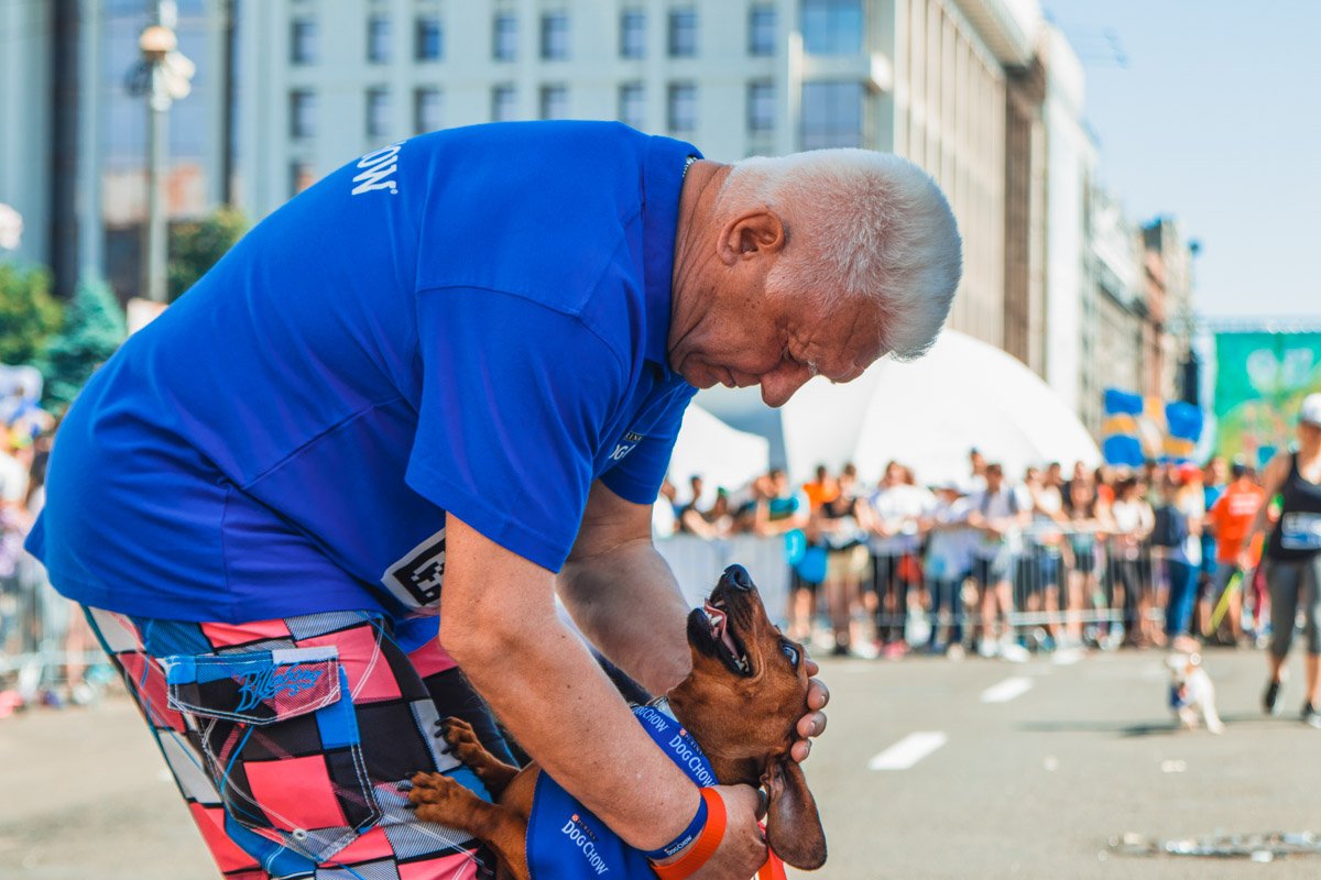Был старт для участников с их четырехлапыми друзьями