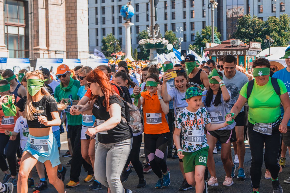 Бежать "вслепую" было очень интересно, но быстро