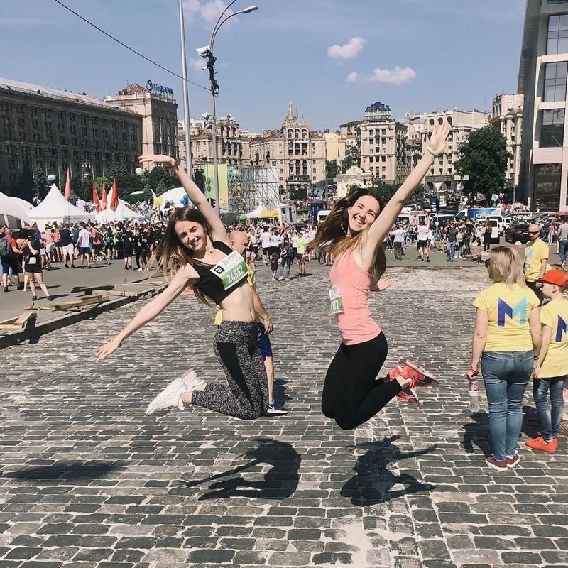 Пробег показал, что в столице много спортивной молодежи. Фото: @natalia_momotiuk