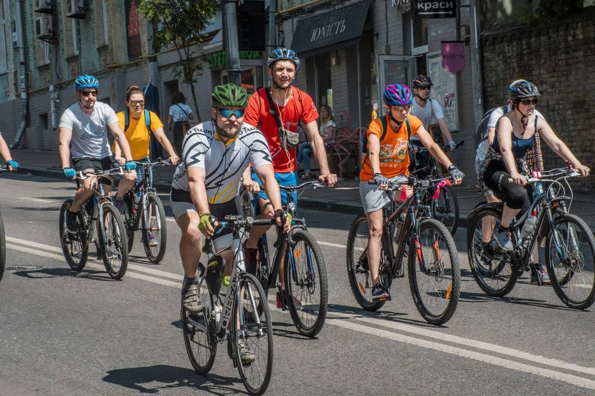 Все они стали участниками традиционного Всеукраинского велодня