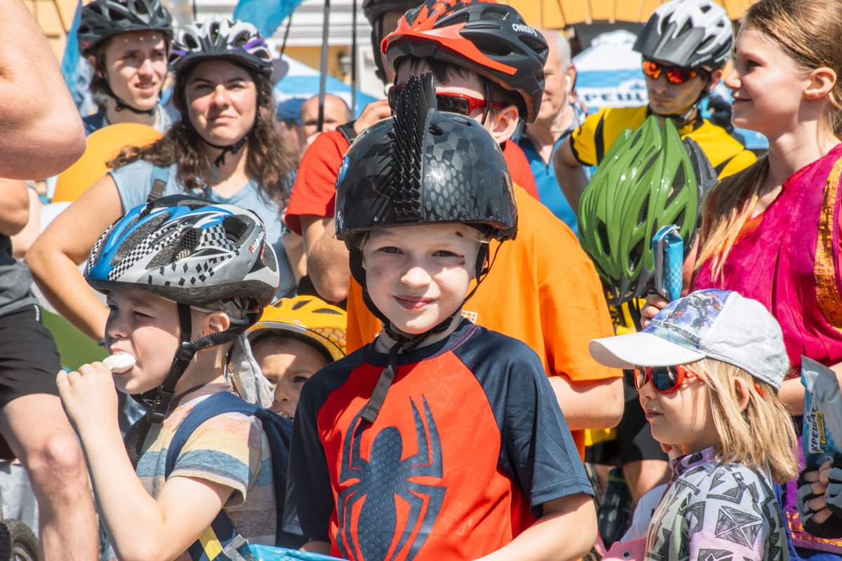 Самые маленькие также поучаствовали в велопробеге 