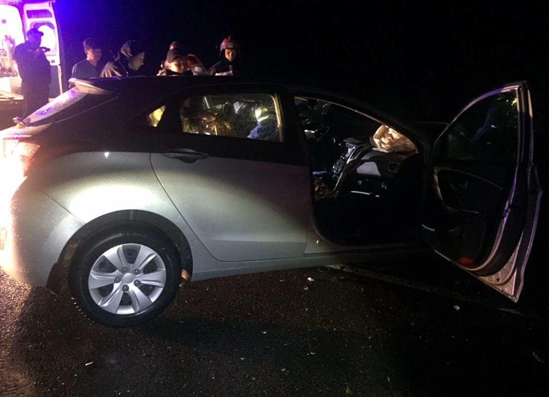 На Одесской трассе столкнулись Hyundai и грузовик