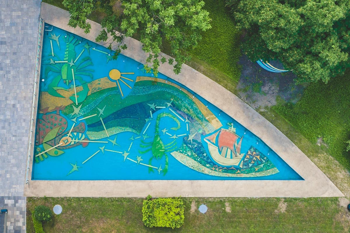 Обновленная мозаика на новых фонтанах