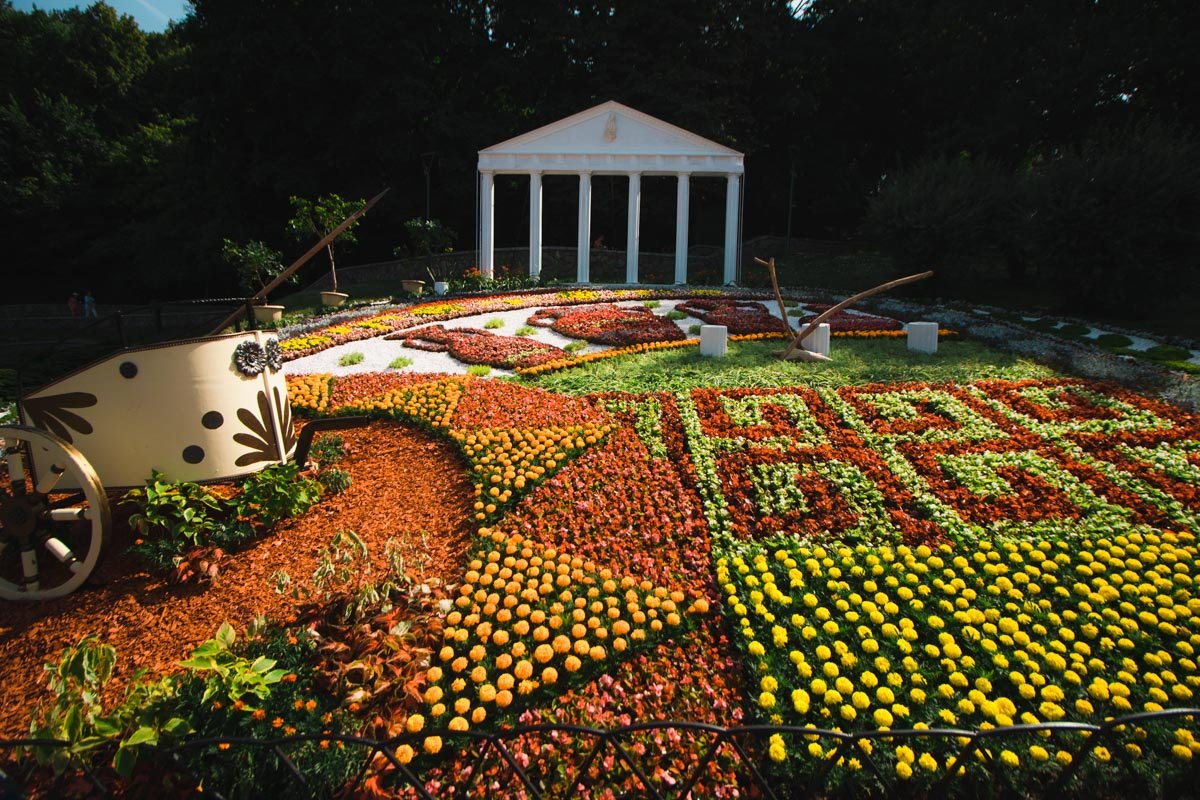 Цветочные композиции пестрят всеми красками