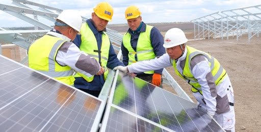 Установка солнечных батарей