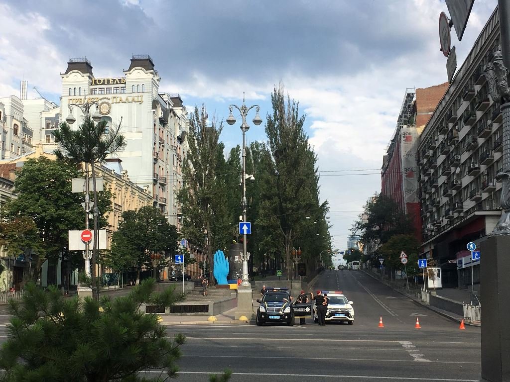 Центр Киева закрыт для автомобилистов