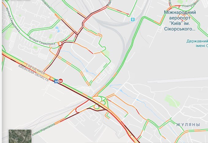 Неподвижно стоит Окружная