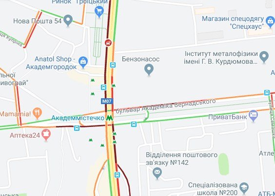 Тянучка образовалась и в районе Академгородка