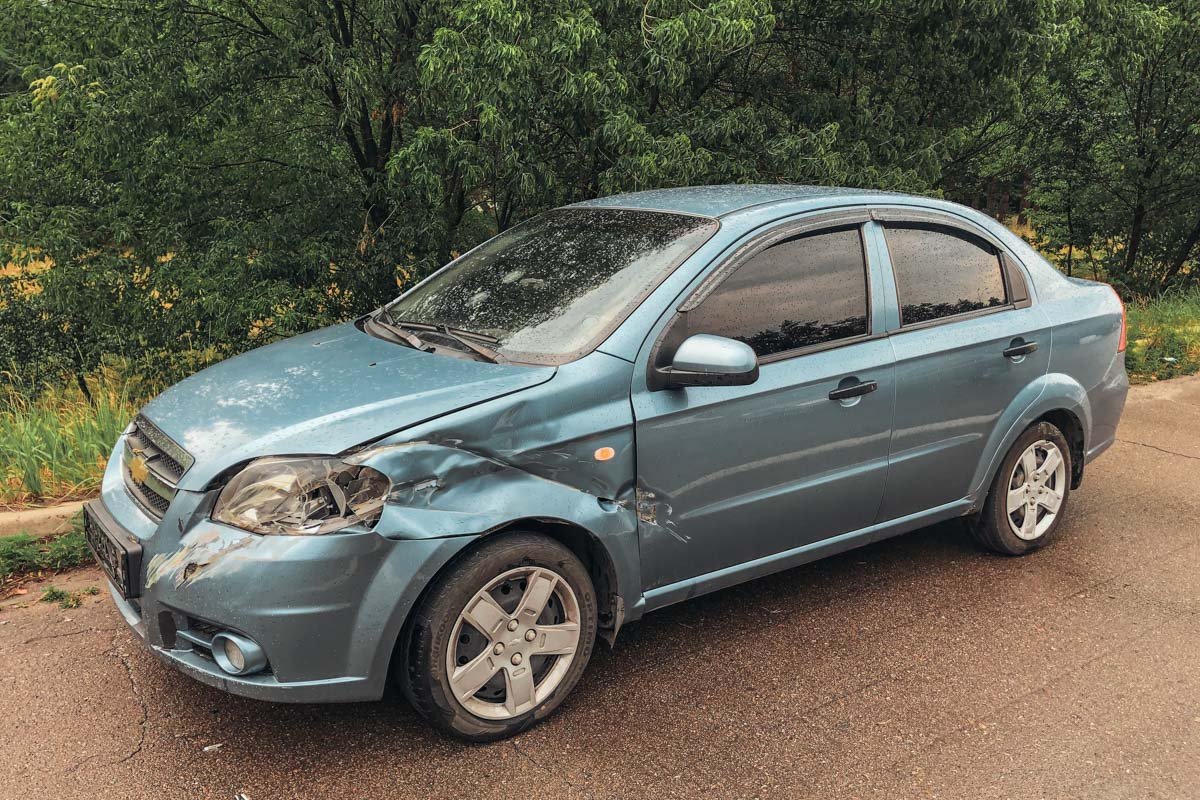 Водитель пытался уйти от столкновения