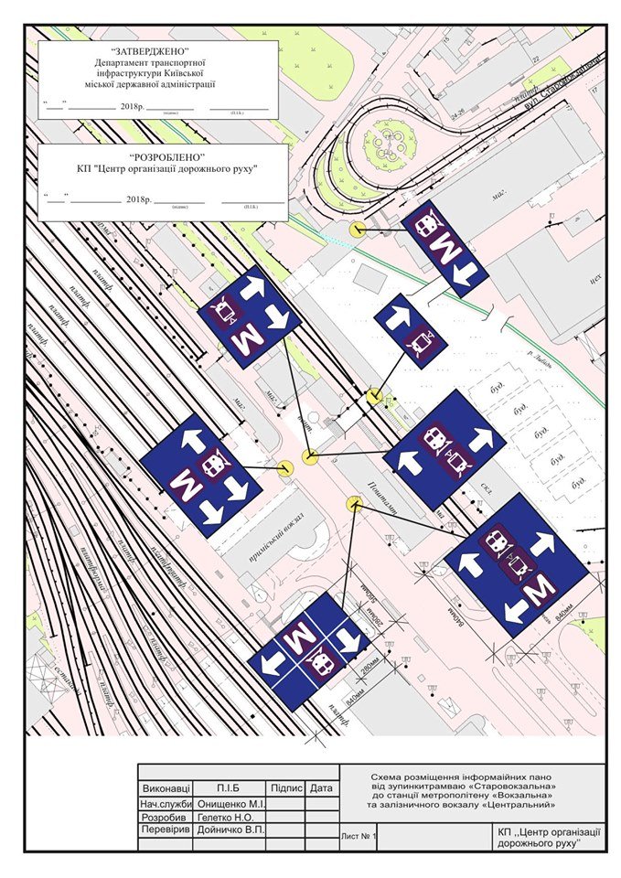 В Киеве установили информационно-указательные таблички В Киеве установили информационно-указательные таблички