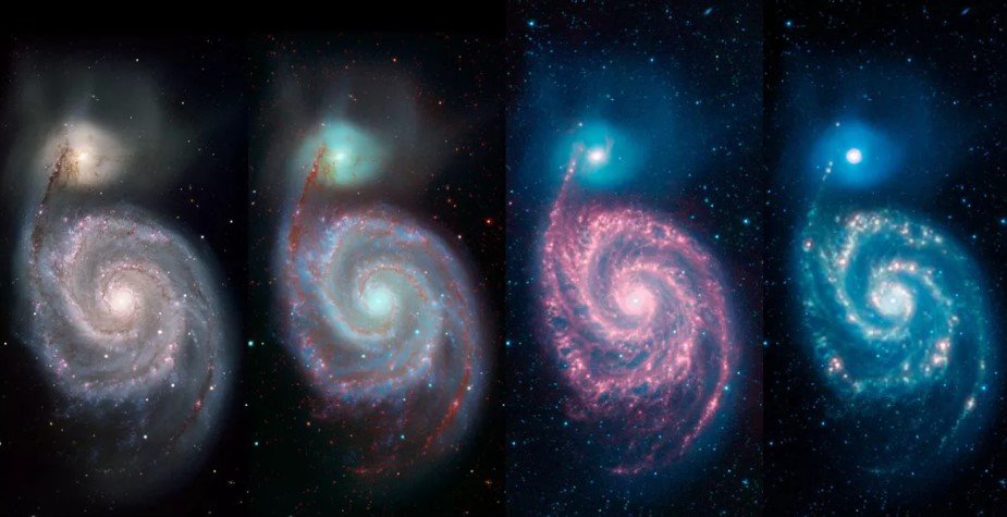 NASA показала, как выглядит галактика Вихрь NASA показала, как выглядит галактика Вихрь