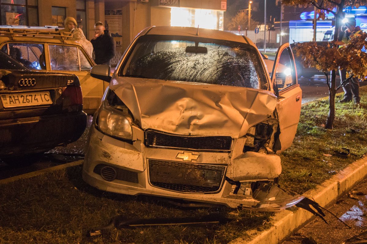 На удивление водитель не пострадал