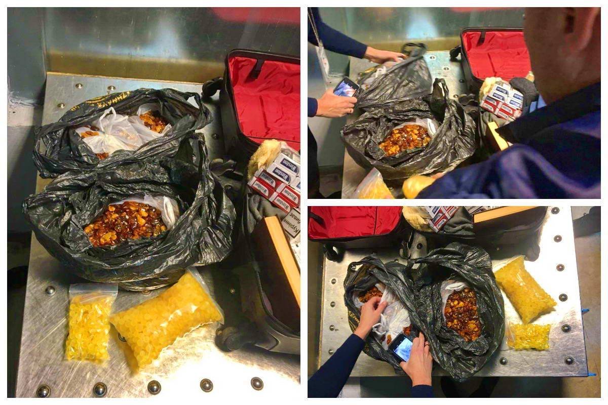 В столичном аэропорту задержали иностранца, который пытался незаконно вывезти из Украины янтарь В столичном аэропорту задержали иностранца, который пытался незаконно вывезти из Украины янтарь