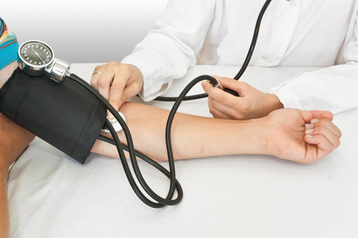 Пример измерения артериального давления