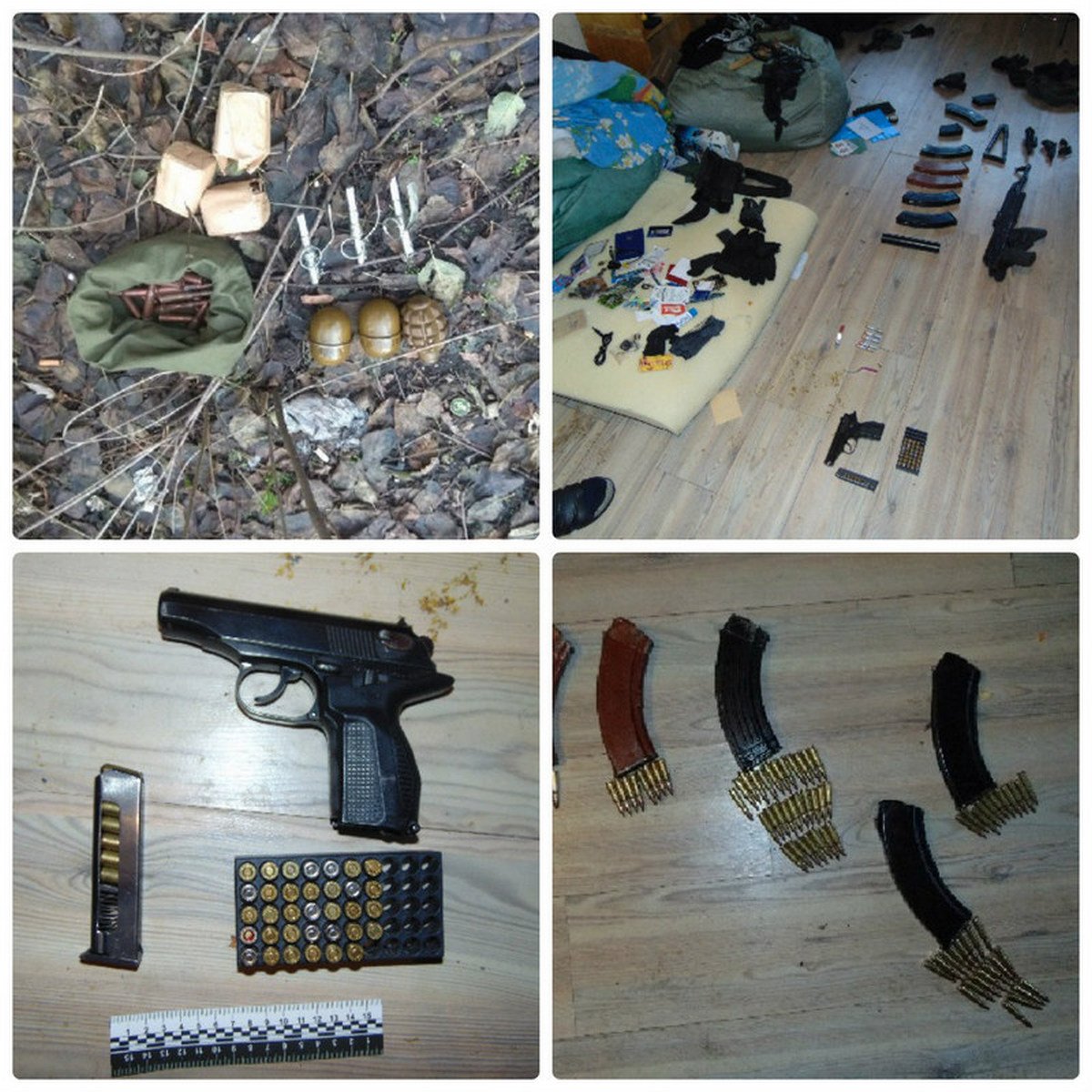 В Киеве полицейские обнаружили около жилого многоэтажного дома арсенал оружия