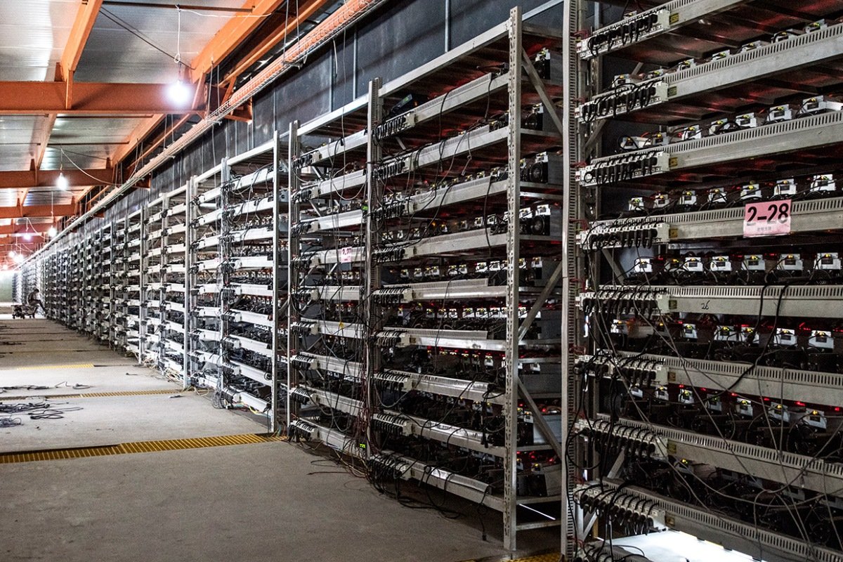 Одна из стандартных майнинг-ферм Одна из стандартных майнинг-ферм