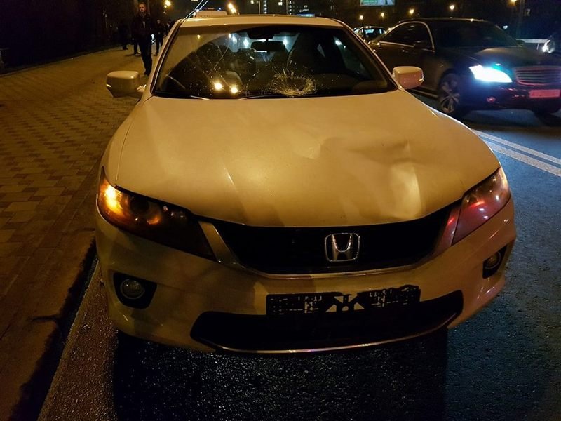 Повреждение автомобиля Honda Повреждение автомобиля Honda